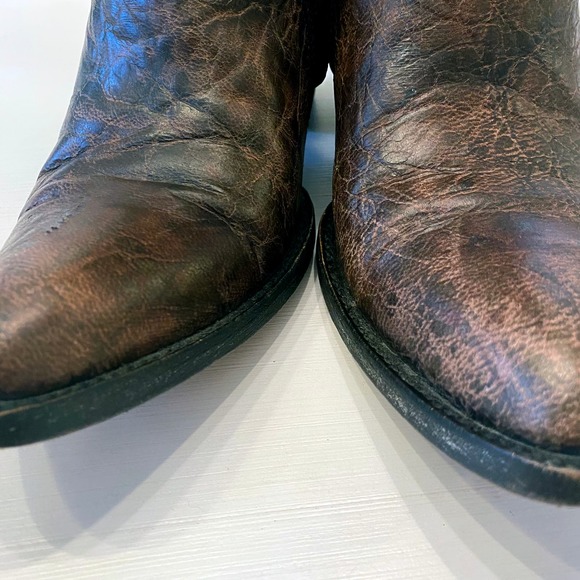 Old Gringo Women's Mini Belinda 7"‎ Ankle Boots Size 7 B Brown Bootie Cowboy - Picture 9 of 16